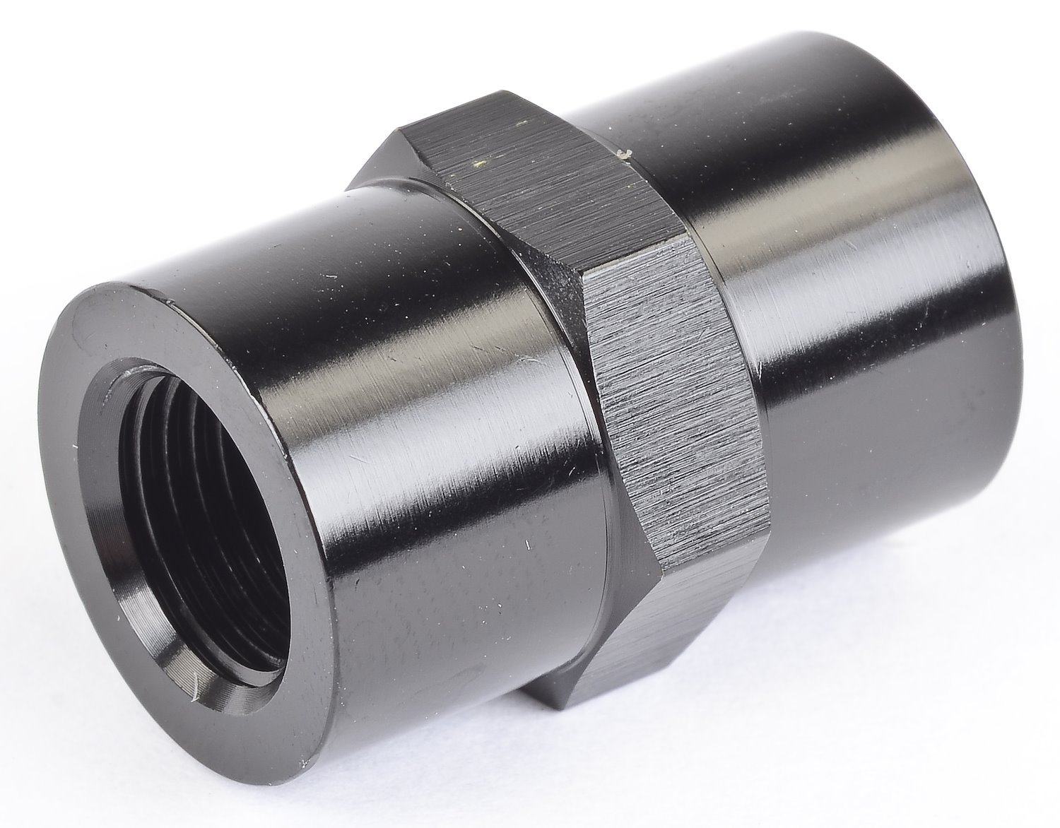 NPT to NPT Straight Union Fitting [1/8 in. NPT Female to 1/8 in. NPT Female, Black]