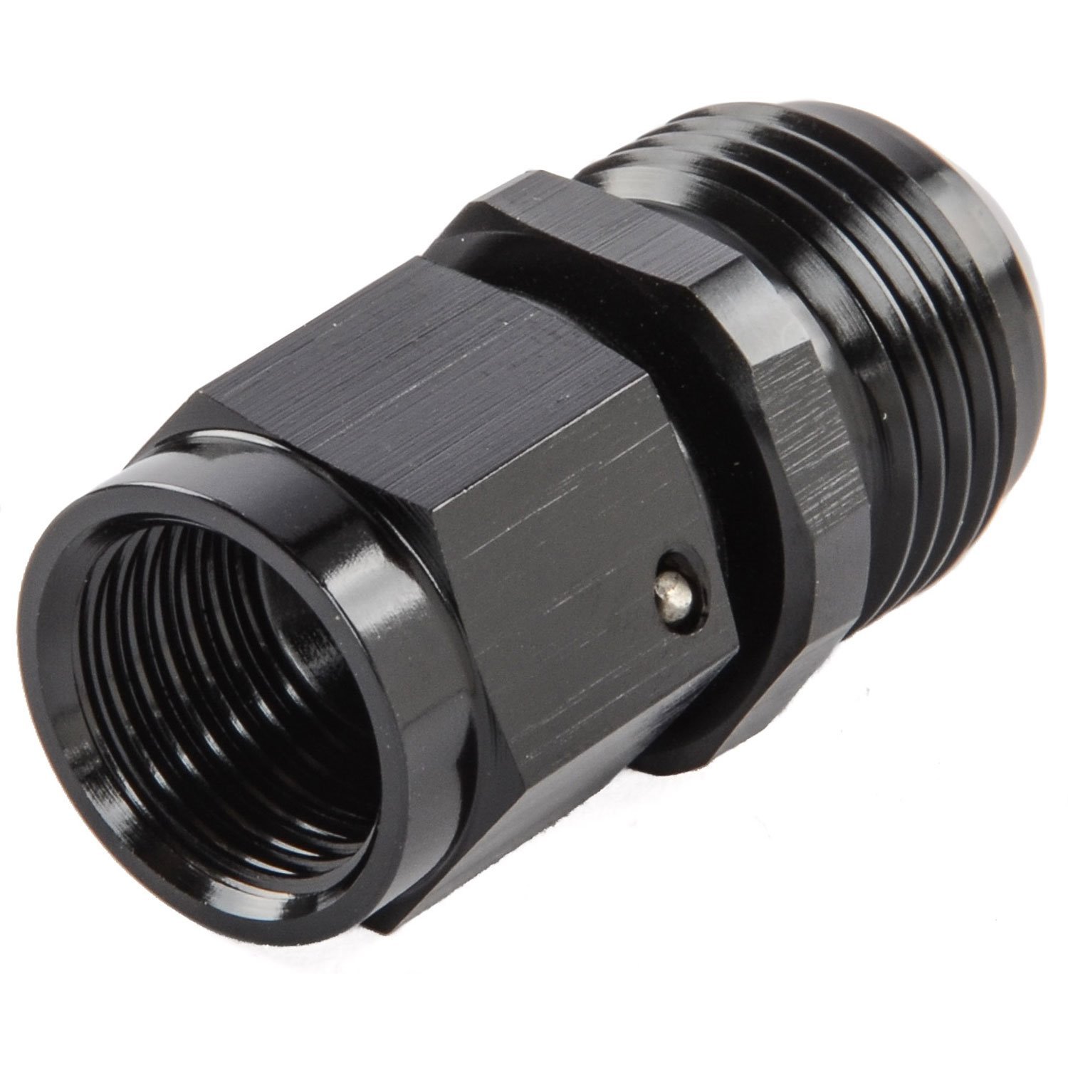 AN Female Swivel to Male Expander Fitting [-6 AN Female to -8 AN Male, Black Hard Anodized]