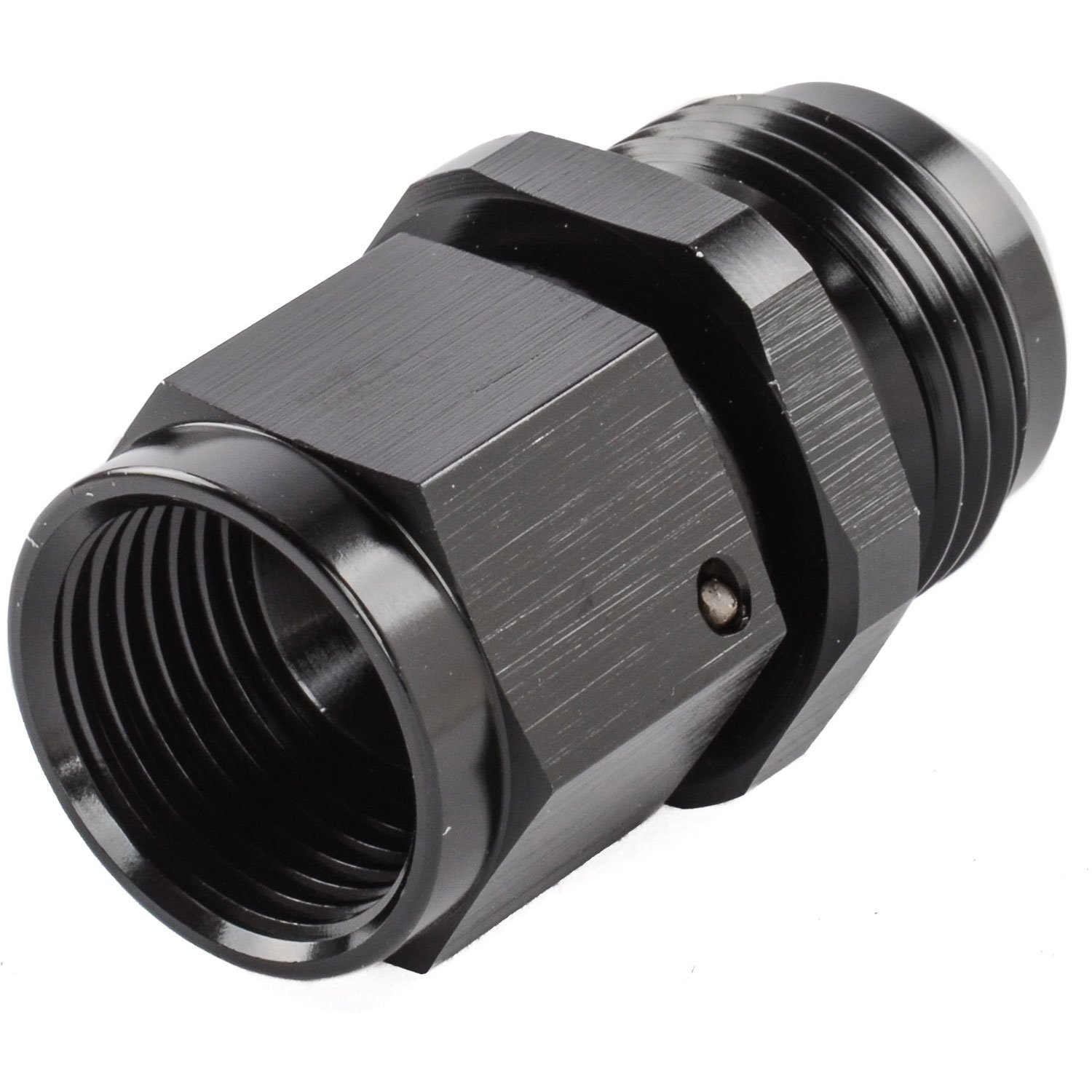 AN Female Swivel to Male Expander Fitting [-8 AN Female to -10 AN Male, Black Hard Anodized]