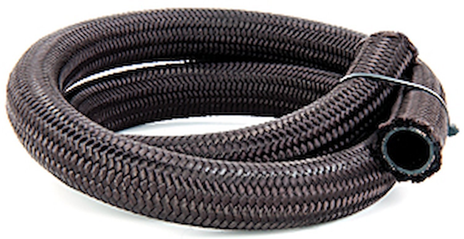 Pro-Flo 350 Black Nylon Braided Hose [-12 AN, 10 ft]