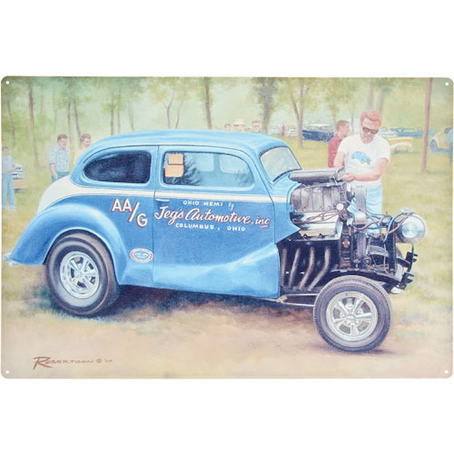 Garage, Trailer and Office Art Jeg Sr. with his AA/G Austin