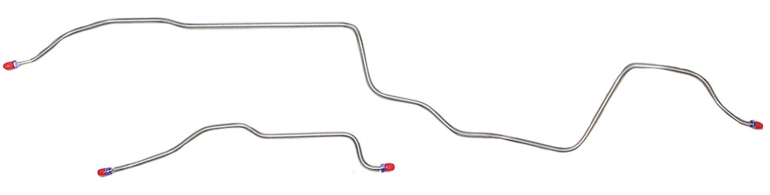 Rear Axle Brake Line Set for 1976-1981 Pontiac Firebird/Trans Am with F-41 Rear Suspension [2-PC, Stainless Steel]