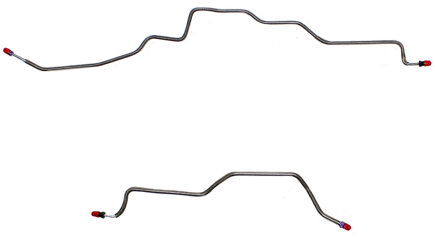 Rear Axle Brake Line Set for 1998-2002 Chevy Camaro, Pontiac Firebird/Trans Am without Traction Control [2-PC, Steel]