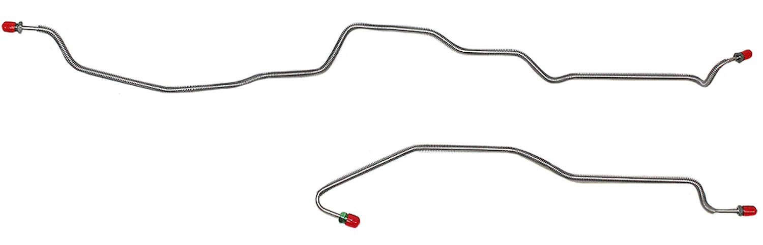 Rear Axle Brake Line Set for 1998-2002 Chevy Camaro, Pontiac Firebird/Trans Am with Traction Control [2-PC, Steel]