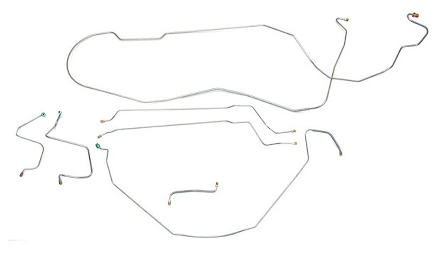 Complete Brake Line Set for 1967 Chevy Chevelle, Malibu Hardtop with Manual Drum Brakes [Stainless Steel]