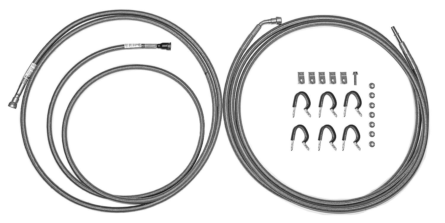 Quick-Fix Fuel Line Kit for 2005-2010 Chevy Cobalt, Pontiac G5 Models [Braided Stainless]