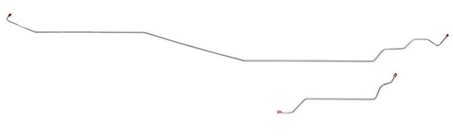 Intermediate Brake Line Set for 1995-2000 GM 1500/2500/3500 Extended Cab Trucks with Short Bed [Stainless Steel]