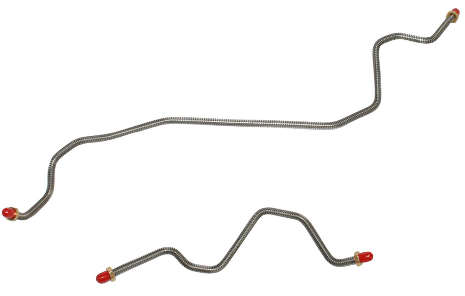 Rear Axle Brake Line Set for 1998-2004 Chevy S-10, Blazer, GMC Sonoma, Jimmy Trucks with Rear Disc Brakes [Stainless Steel]