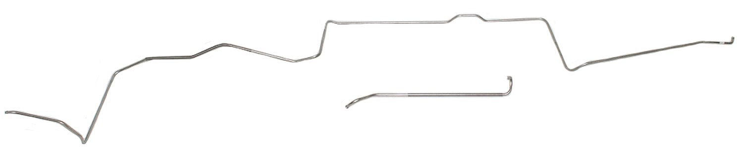 Main Front-to-Rear Fuel Line for 1966-1967 Chevy Chevy II/Nova with 327 L79 Engine [2-PC, 3/8 in. O.D., Stainless Steel]