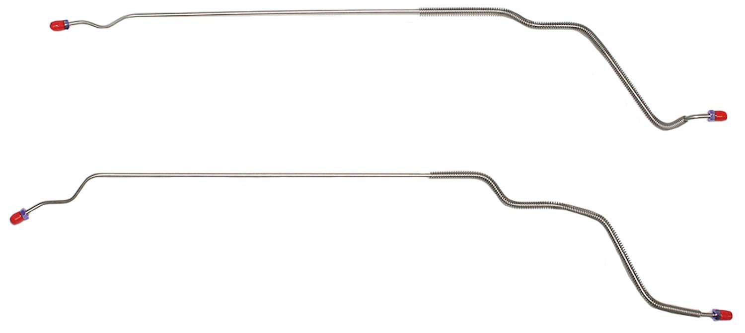 Rear Axle Brake Line Set for Select 1968-1972 GM Models  [2-PC, Stainless Steel]