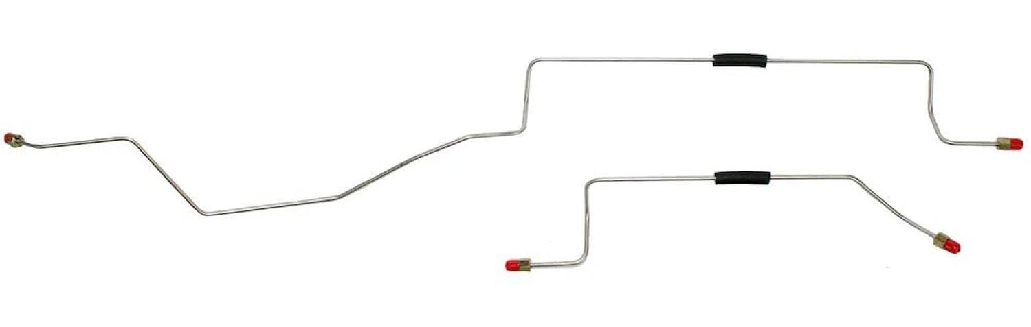 Rear Axle Brake Line Kit for 2002 Jeep Liberty KJ 4WD [Non-ABS/Traction Control, Disc/Drum, Stainless]
