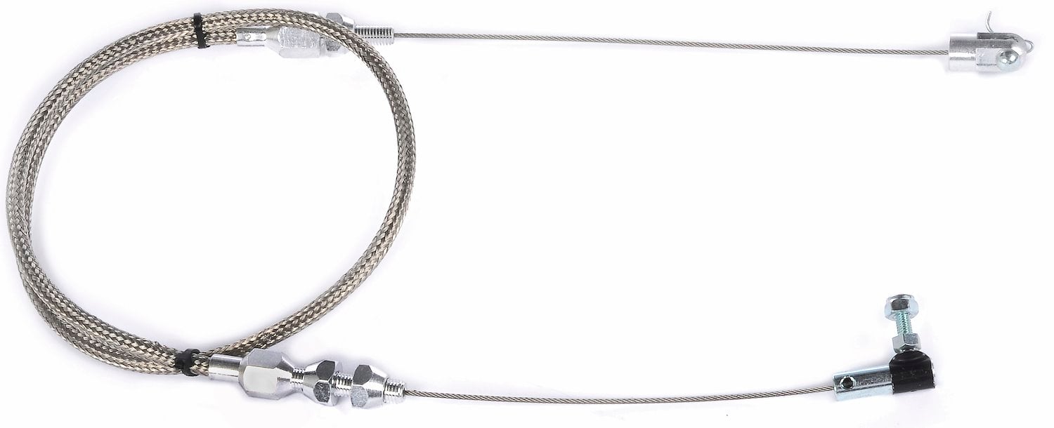 Universal Stainless Steel Throttle Cable [24 in. Length]