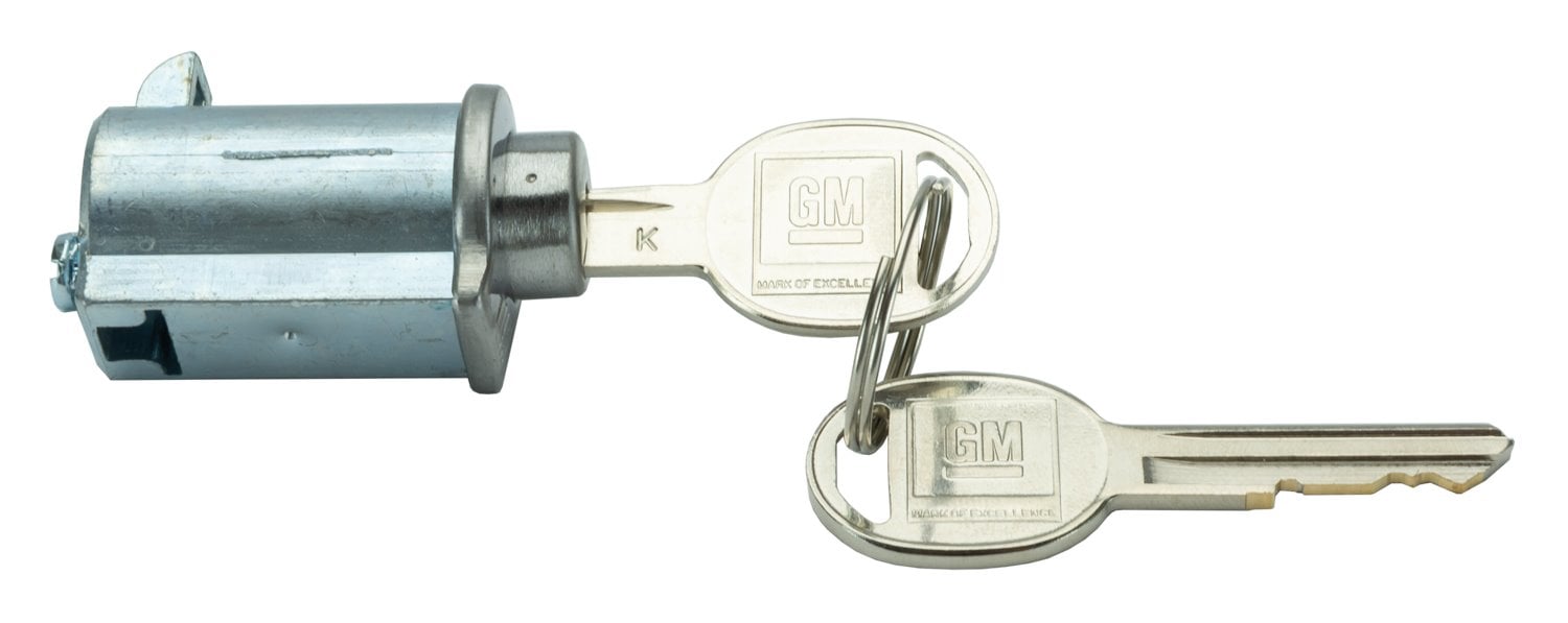 Glovebox/Console Lock Set Fits Select 1954-1972 GM Models [Oval Style GM Keys]