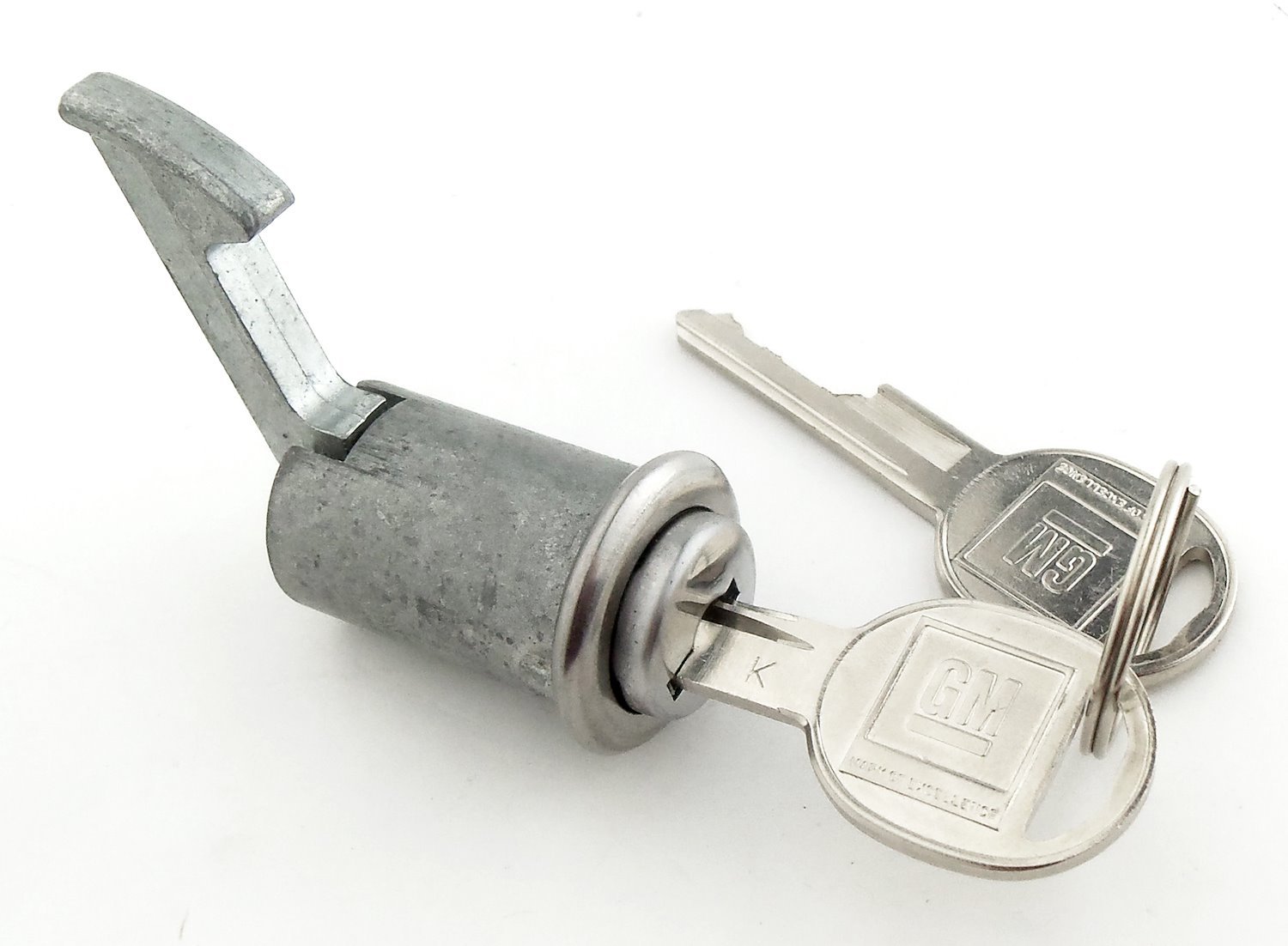 Console Lock Set for 1970-1972 Chevrolet Chevelle, El Camino, Monte Carlo, 1971-1972 GMC Sprint [Oval Style GM Keys]