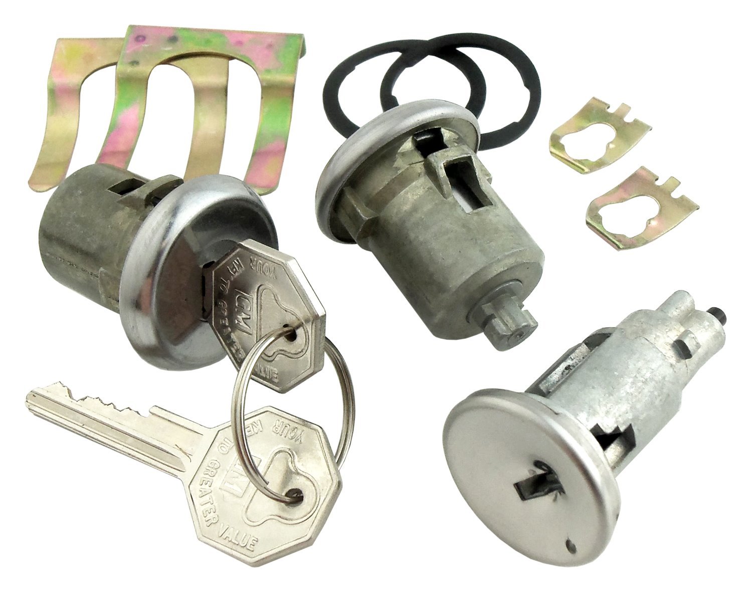 Ignition & Door Lock Set Fits Select 1968 GM Models [Original Octagon Keys]