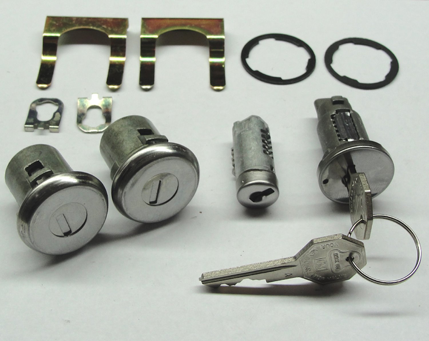Ignition, Door & Glovebox Lock Set for 1966-1967 Chevrolet Chevelle, El Camino [Original Octagon Keys]