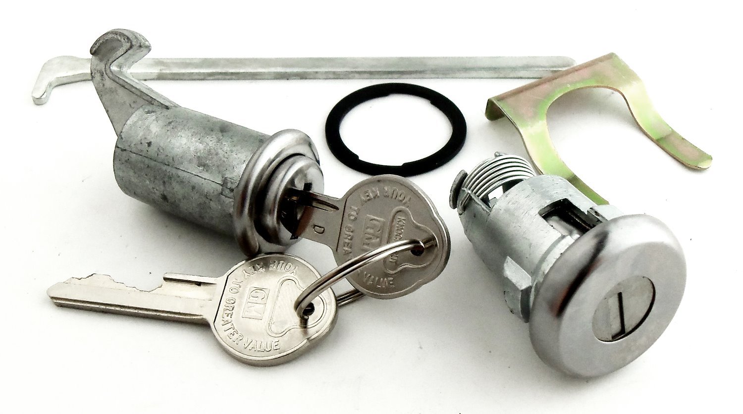 Trunk & Glovebox Lock Set Fits Select 1964-1968 GM Models [Original Pearhead Keys]