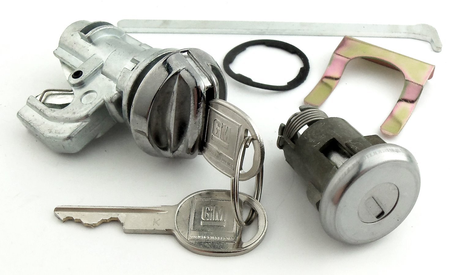 Trunk & Glovebox Lock Set Fits Select 1968-1979 GM Models [Oval Style GM Keys]