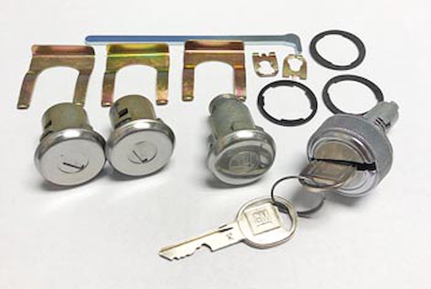 Door, Trunk & Glovebox Lock Set for 1970-1974 Oldsmobile Cutlass, 442 [Oval Style GM Keys]