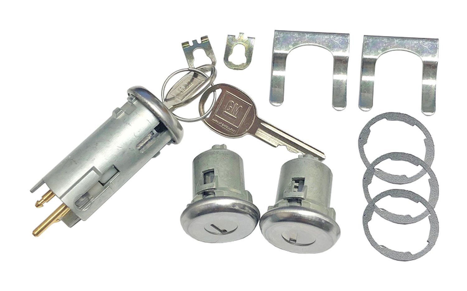 Door & Electric Tailgate Lock Set Fits Select 1973-1991 GM Models [Oval Style GM Keys]