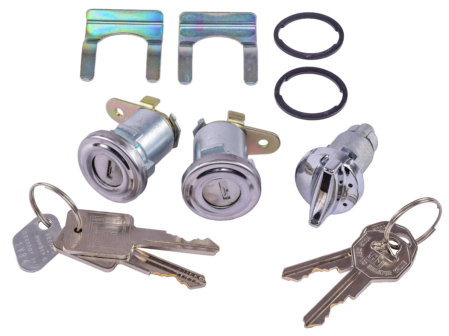 Ignition & Door Lock Set Fits Select 1956-1957 GM Models [Original Octagon Keys]