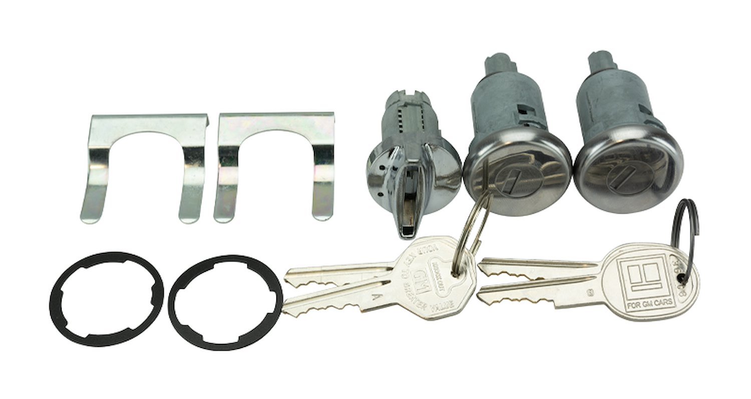 Ignition & Door Lock Set Fits Select 1958-1964 GM Models [Original Octagon Keys]