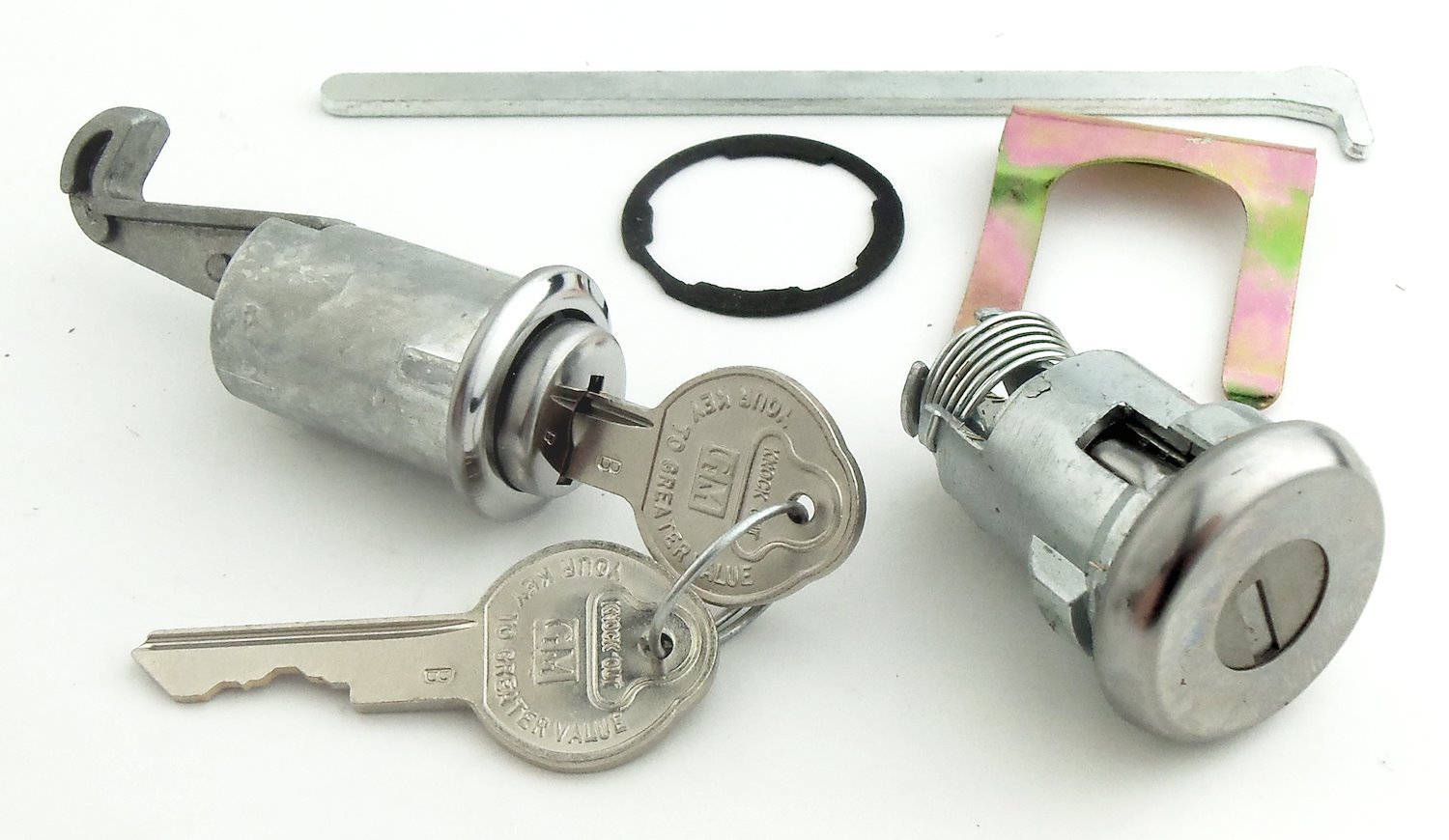 Trunk & Glovebox Lock Set Fits Select 1964, 1966-1967 GM Models [Original Pearhead]