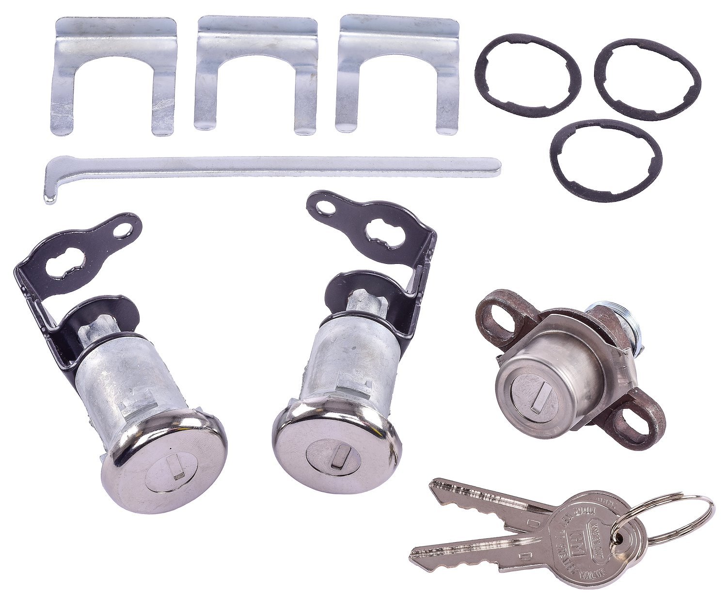 Door & Trunk Lock Set Fits Select 1959 GM Models [Original Pearhead Keys]
