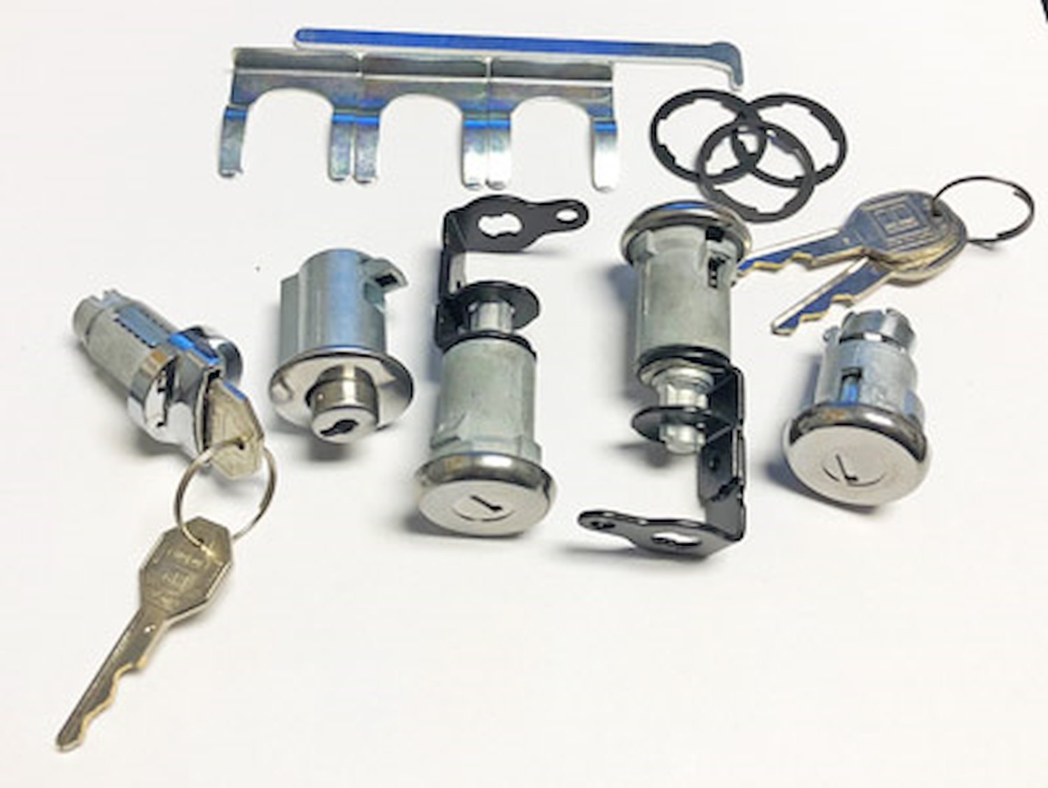 Ignition, Door, Trunk & Glovebox Lock Set Fits Select 1960 Chevrolet Impala [Original Octagon Keys]