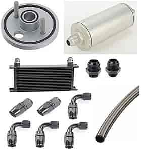 Remote Oil Filter & Cooler Kit Fits Most GM Small Block 1968-92