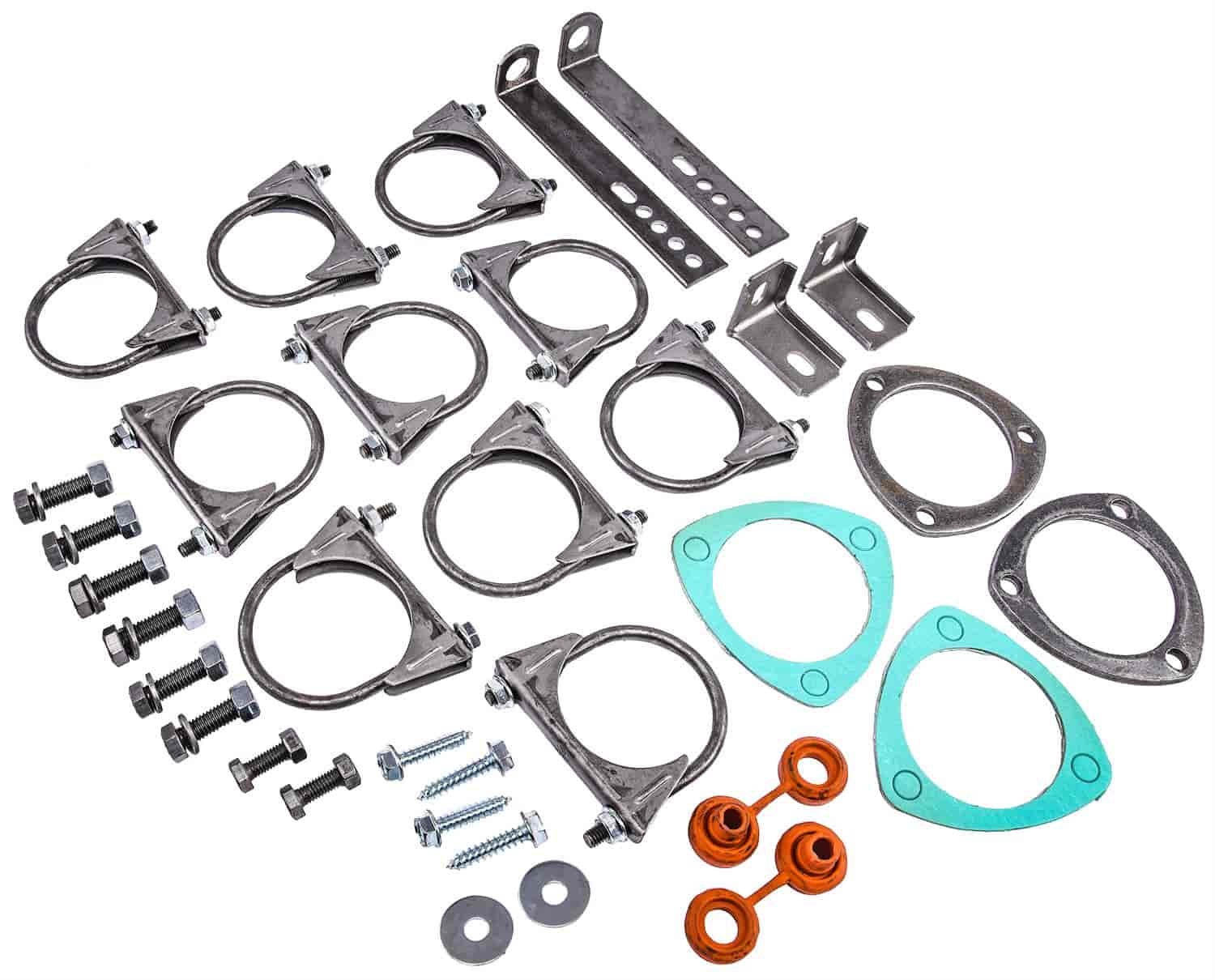 Replacement Hardware Kit [1964-1972 Chevy Chevelle/El Camino, Header-Back Dual 2 1/2 in. Exhaust Kit (555-30551)]