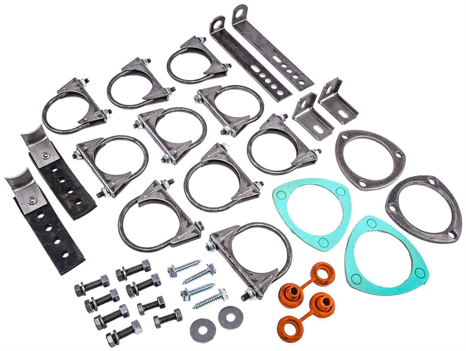 Replacement Hardware Kit [1973-1977 GM A-Body, Header-Back Dual 2 1/2 in. Exhaust Kit (555-30552)]
