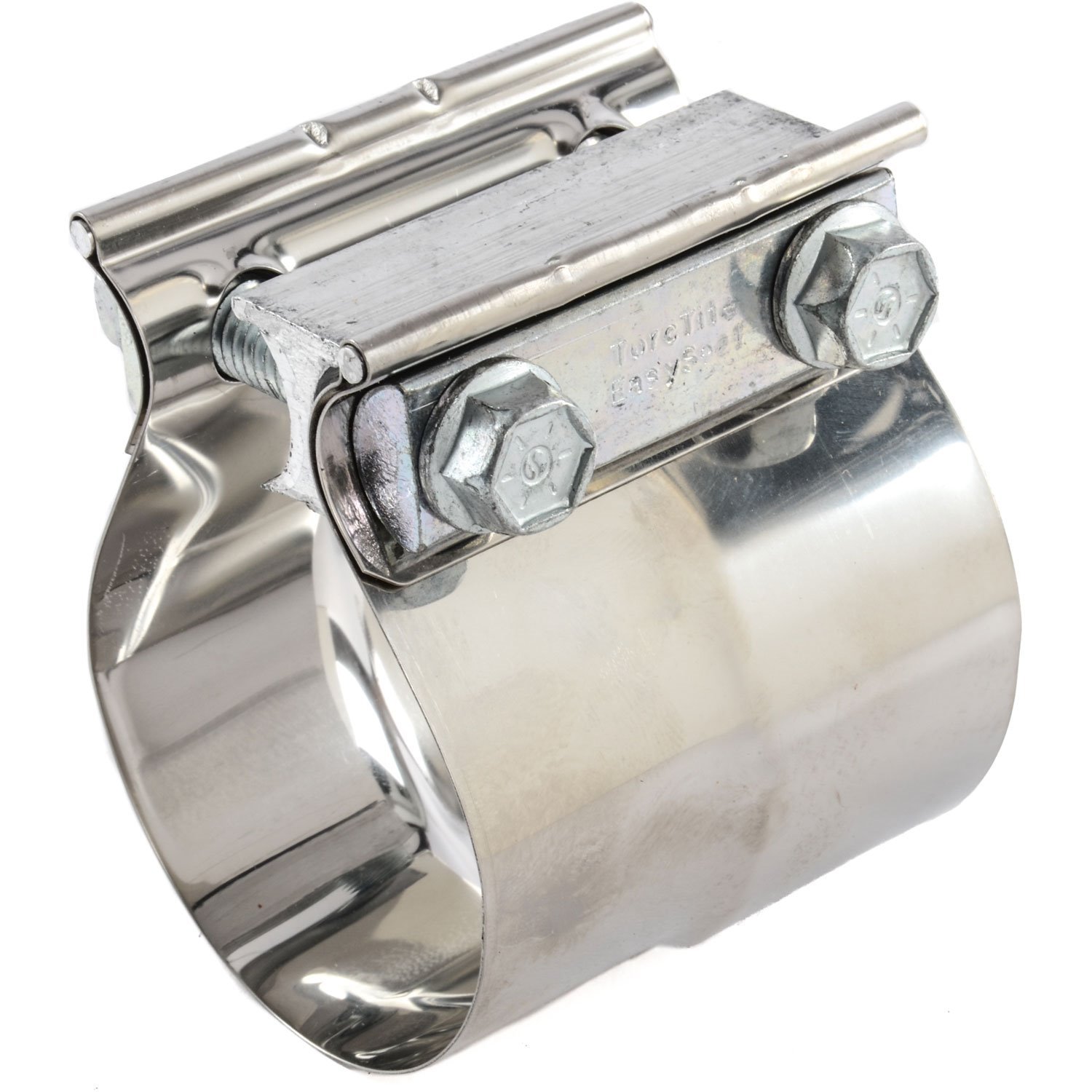 Preformed Exhaust Lap Joint Band Clamp for I.D. O.D. Slip Fit Connection [Fits 2 1/2 in. O.D. Pipe]