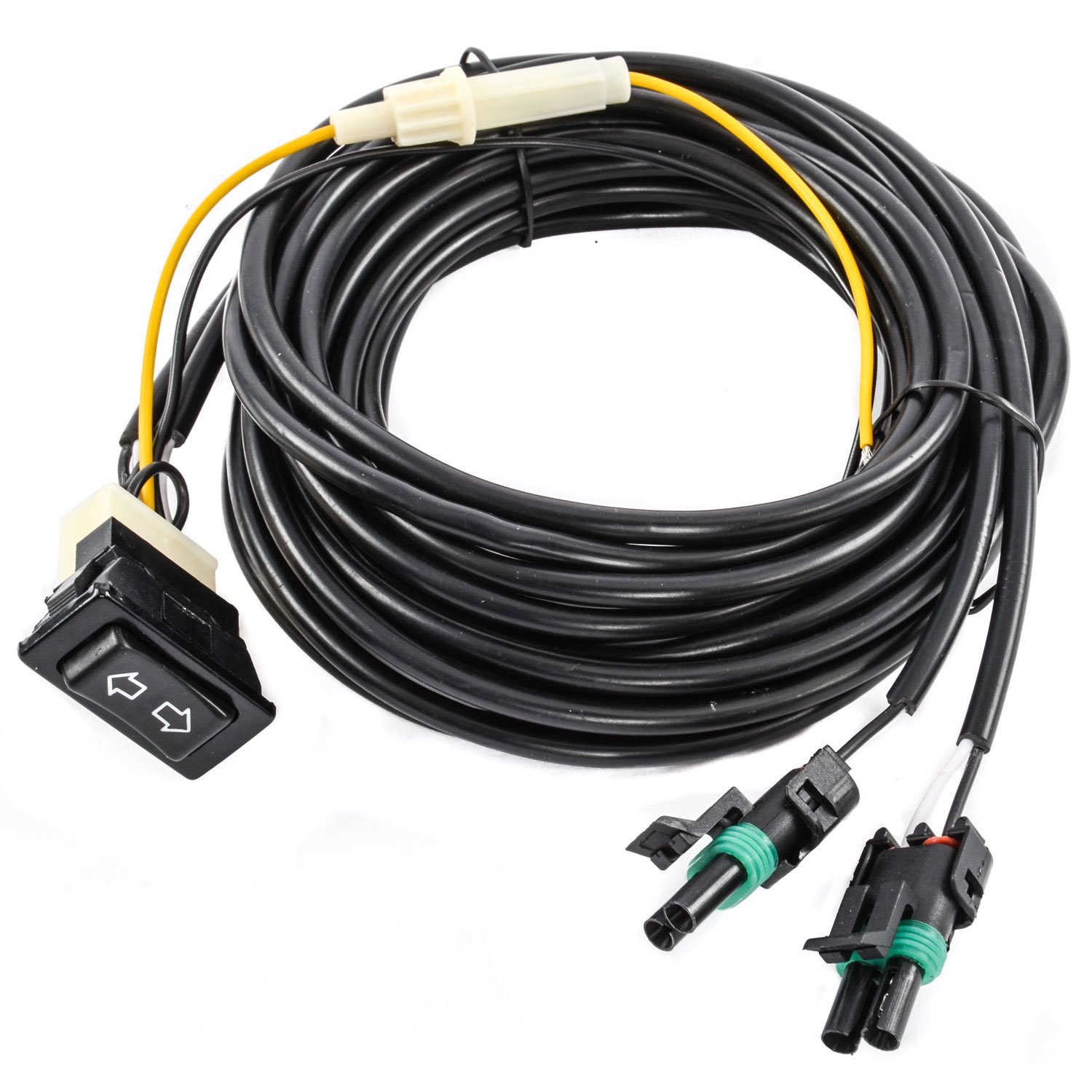 Replacement 15 ft. Wiring Harness and Switch Fits JEGS Dual Exhaust Cutouts 555-30881 and 555-30883
