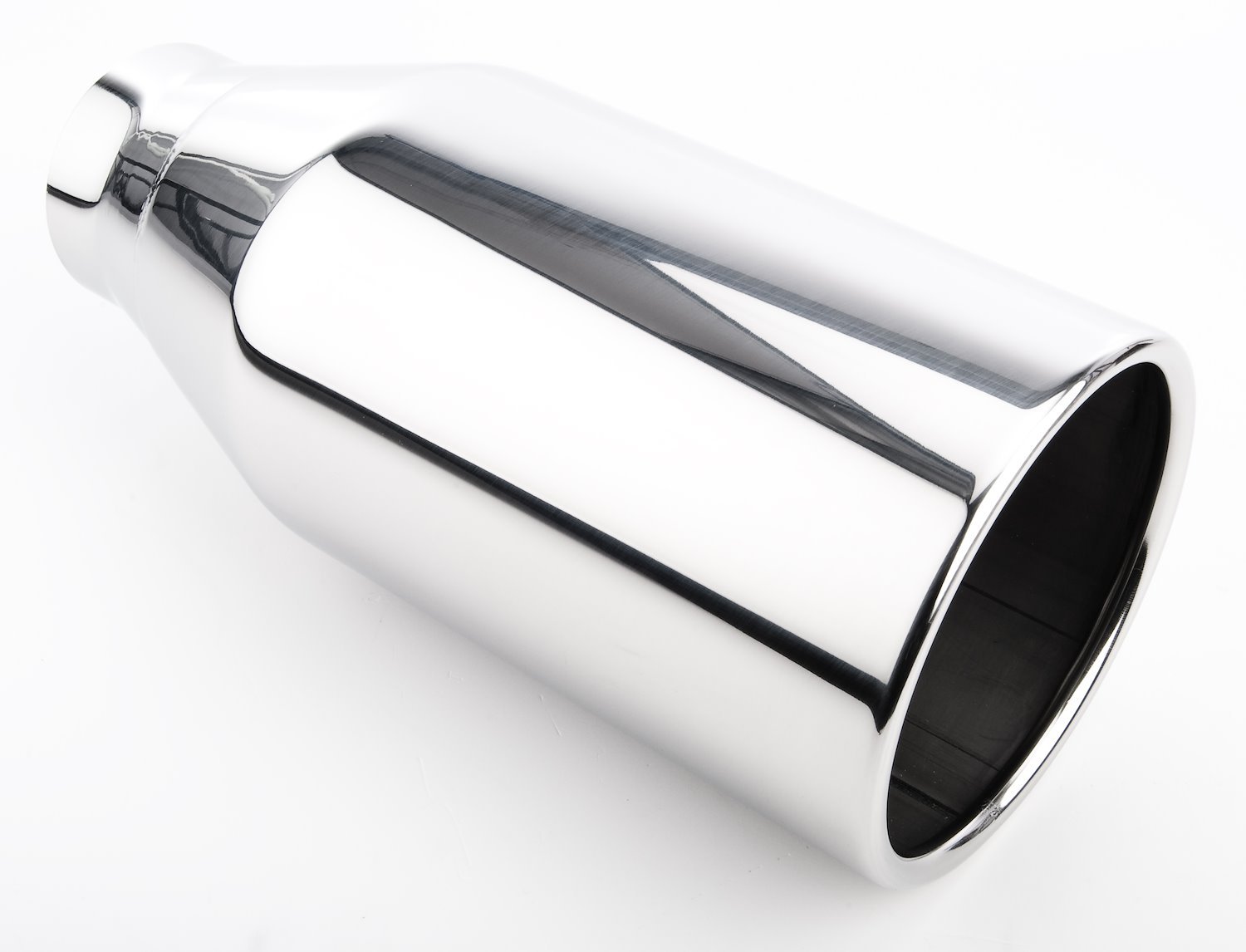 Stainless Exhaust Tip Overall Length: 10 in. Weld-On