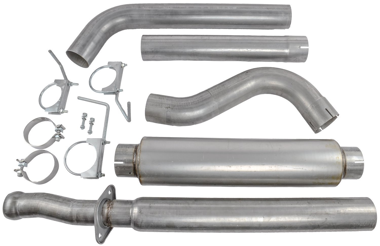 Cat-Back 4 in. Single Outlet Exhaust System for 2011-2014 Ford F-150 Twin Turbo EcoBoost V6 3.5L and Coyote Ti-VCT V8 5.0L