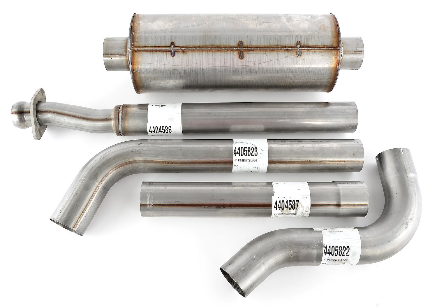 Cat-Back 4 in. Single Exhaust System for 2011-2014 Ford F-150 Twin Turbo EcoBoost 3.5L V6 and Coyote Ti-VCT 5.0L V8