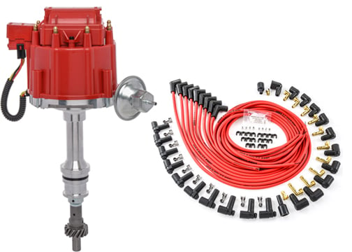 HEI Distributor and Spark Plug Wire Kit [Ford 351C/351M-400M V8 & Ford Big Block 429/460 V8]