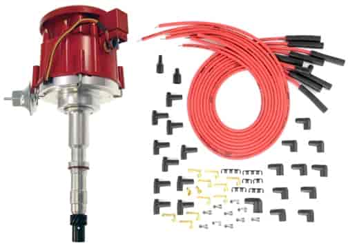 HEI Distributor with Spark Plug Wires for 1968-1991 AMC, JEEP 290, 304, 343, 360, 390 and 401 V8