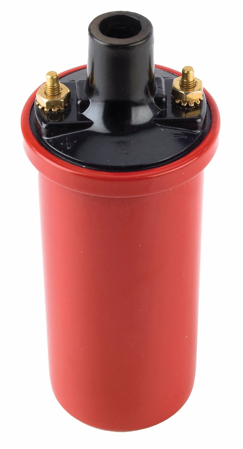 High-Energy Ignition Coil for Breaker Points/Non-CD Electronic Ignition Systems [Red]