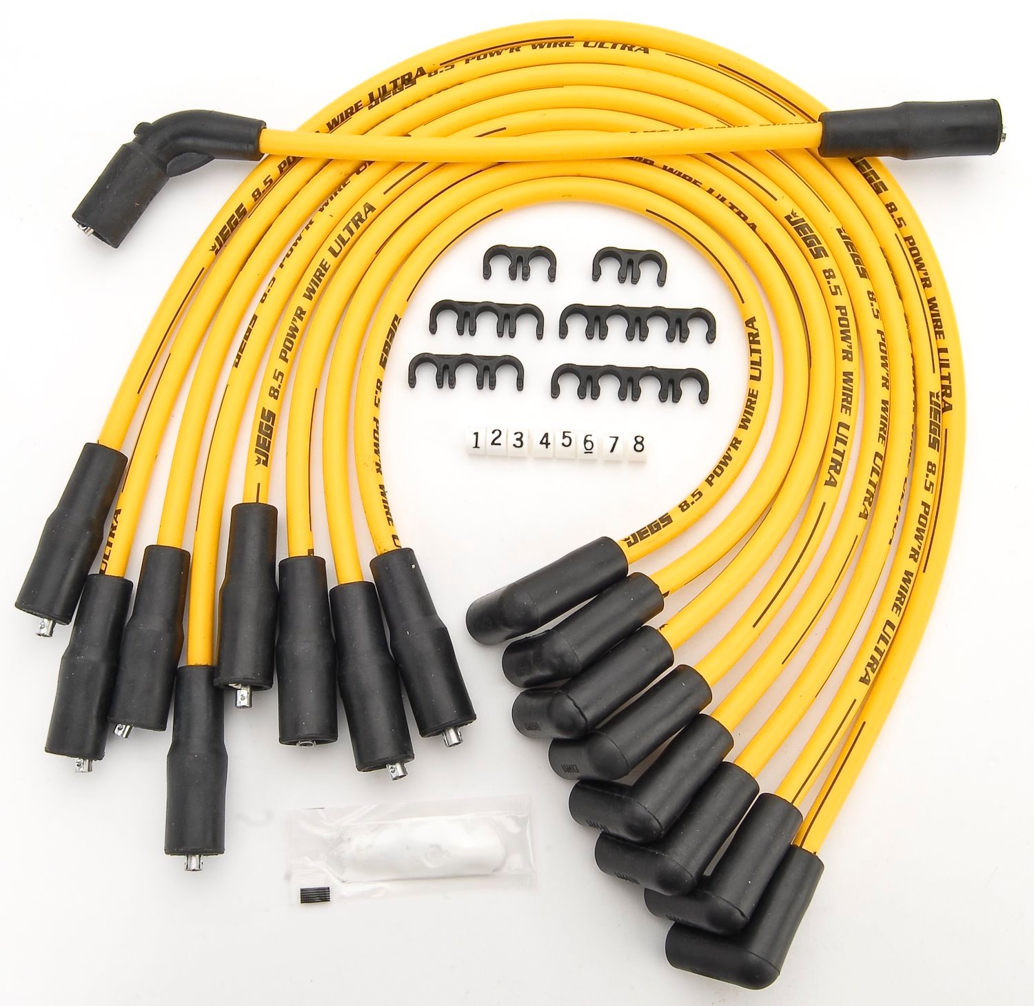 8.5mm Yellow Ultra Pow'r Wires 1996-2000 GM Small Block Chevy Truck Vortec 5.7L