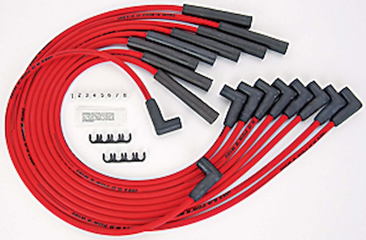 8.0mm Red Hot Pow'r Wires Big Block Mopar 383/400/440 with HEI Cap