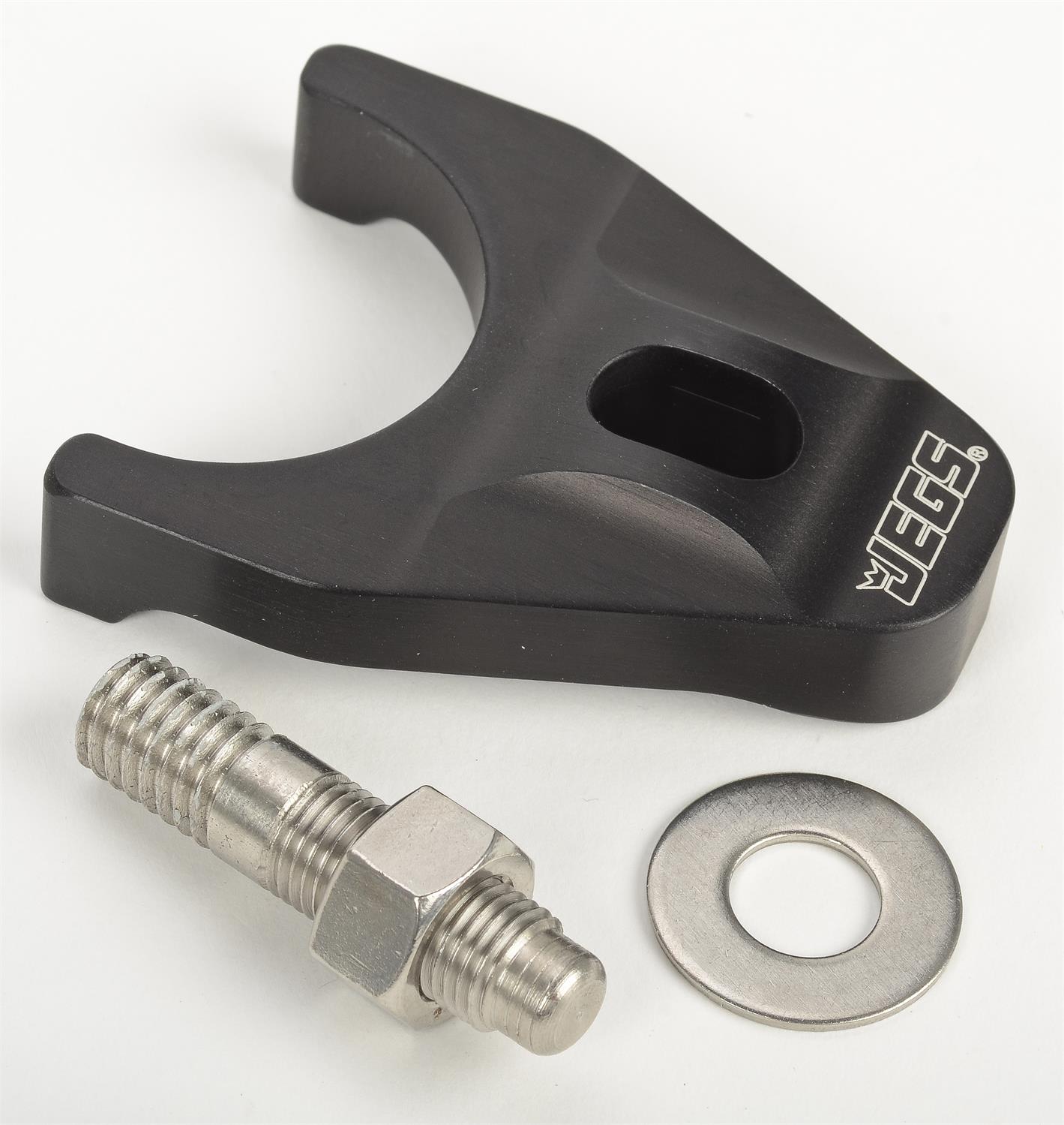 Billet Distributor Hold-Down Clamp Chevy: 90° V6, Small Block, and Big Block [Black Anodized]