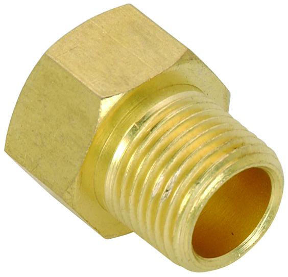 Mechanical Temp Gauge Adapter Fitting [3/8 in. NPT Male x 5/8 in. -18 Female Straight]