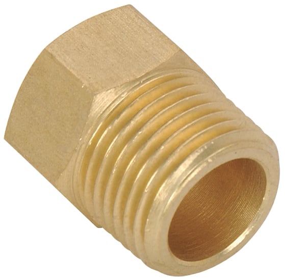 Mechanical Temp Gauge Adapter Fitting [1/2 in. NPT Male x 5/8 in. -18 Female Straight]