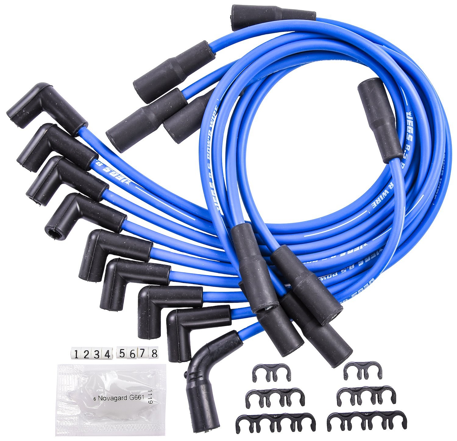 8.5mm Blue Ultra Pow'r Wires for 1996-2000 GM Small Block Chevy Truck Vortec 5.7L