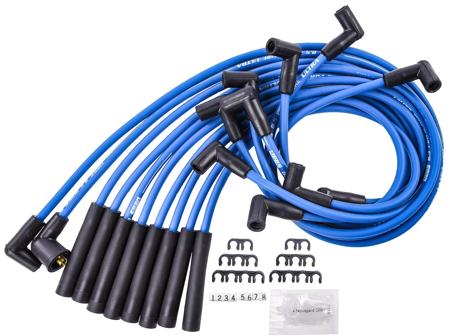 8.5mm Blue Ultra Pow'r Wires for 1994-2000 Dodge Ram 5.2L, 5.9L