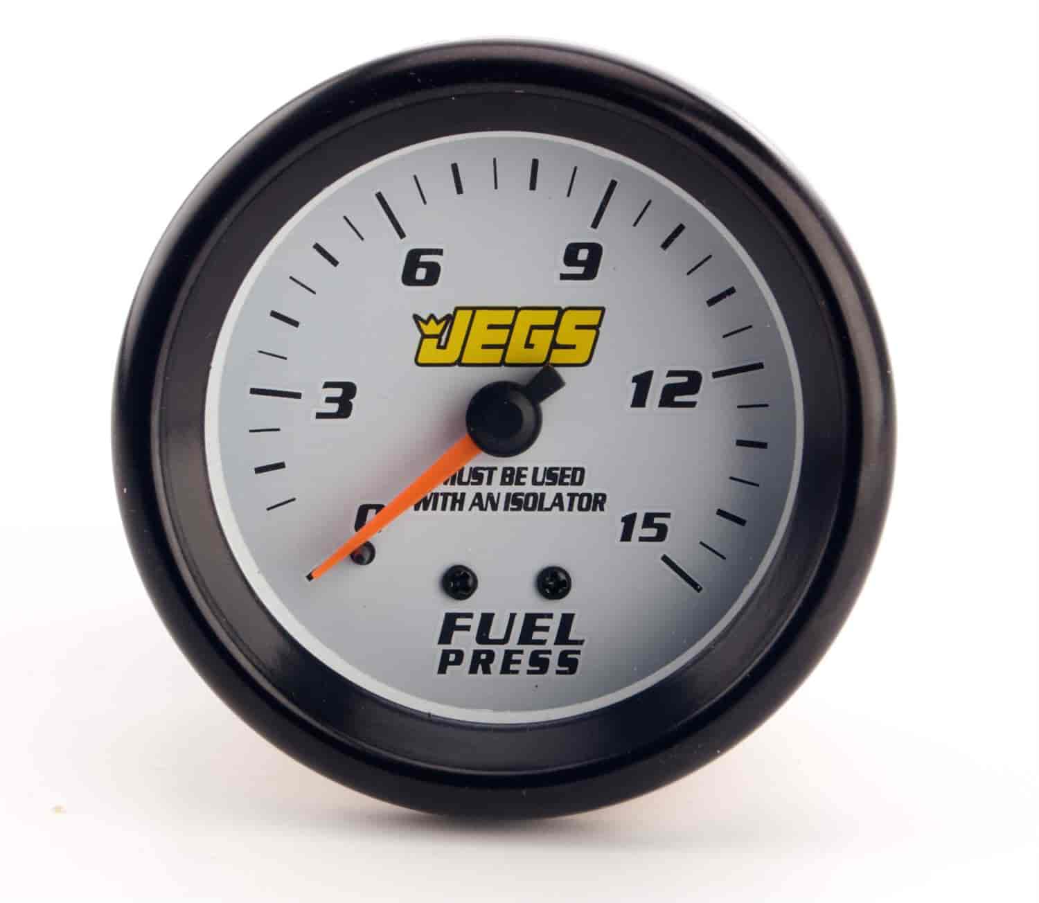 2-5/8" Mechanical Fuel Pressure Gauge 0-15 psi