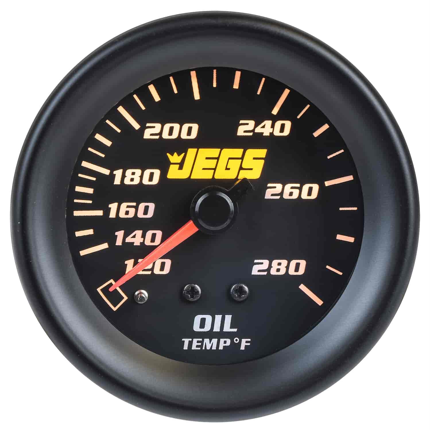 Oil Temperature Gauge [2 1/16 in. Mechanical, 120-280 Degree F with Black Face]