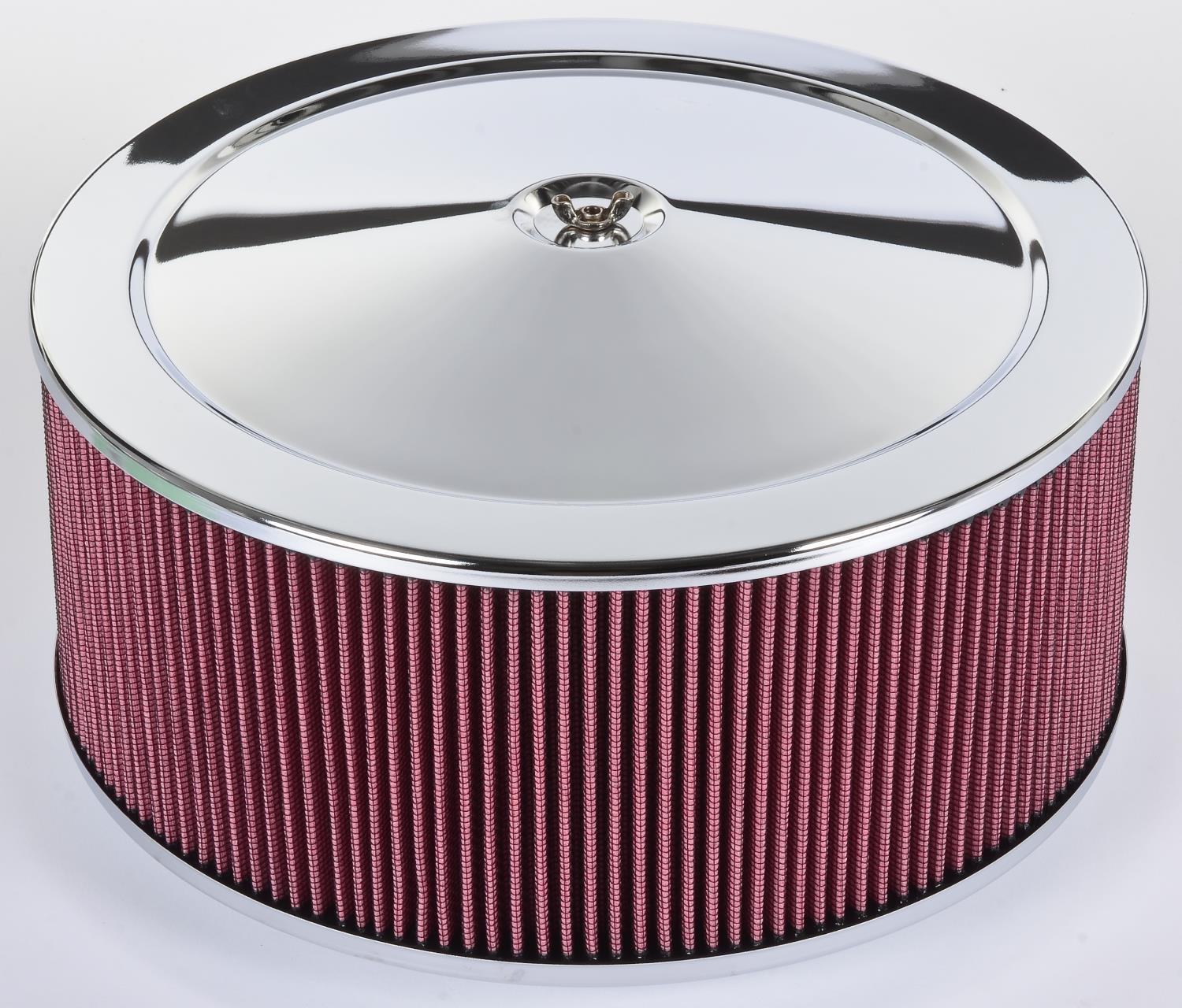 Air Cleaner with Smooth Top 14 in. x 6 in. [Chrome-Plated]
